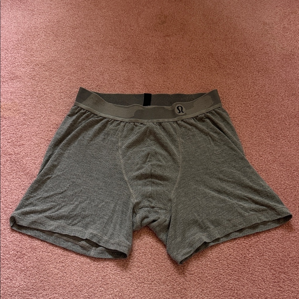 lululemon athletica Men's Charcoal Gray Boxer Briefs - Stretch breathable